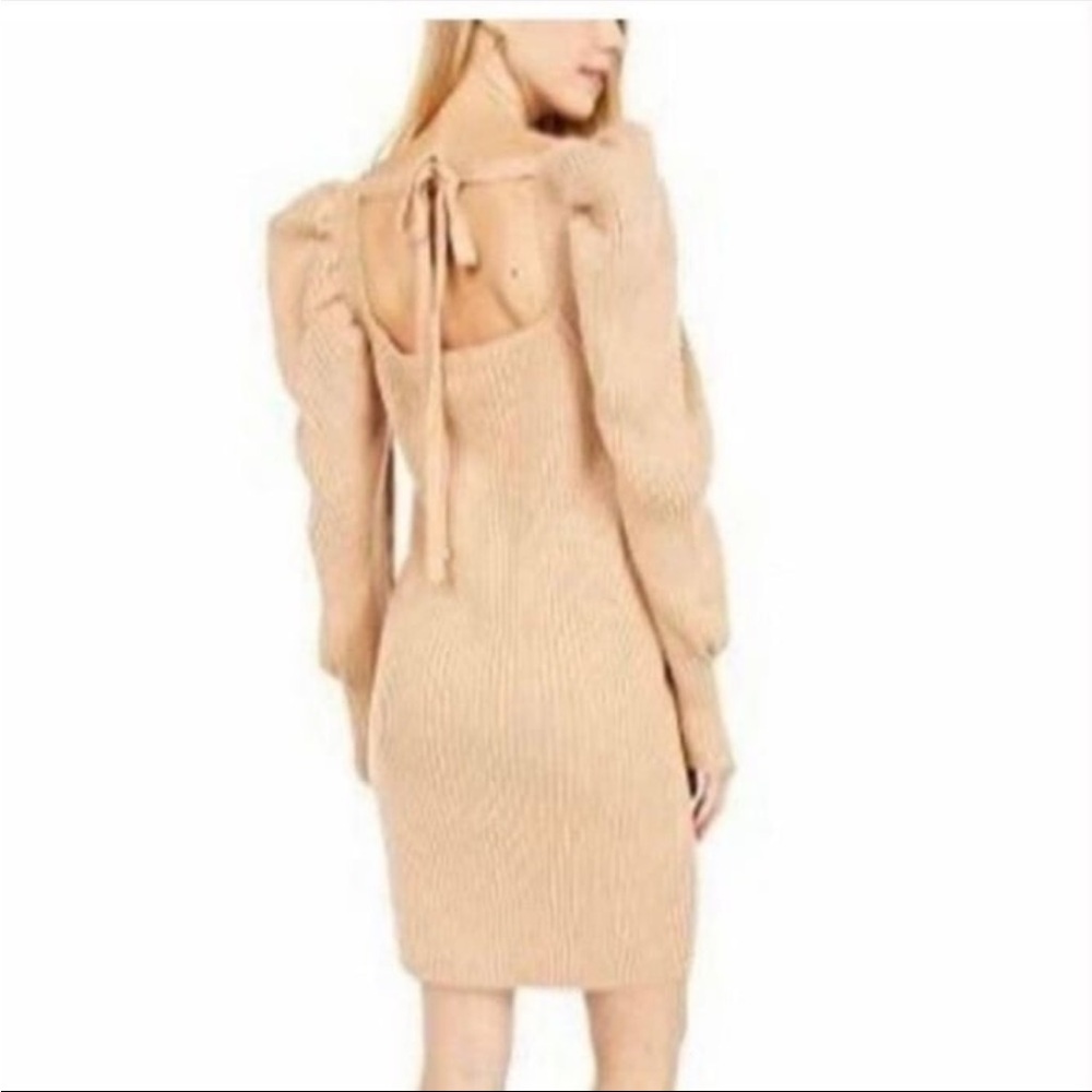 WAYF Tan Knit Sweater Dress NWT sz m